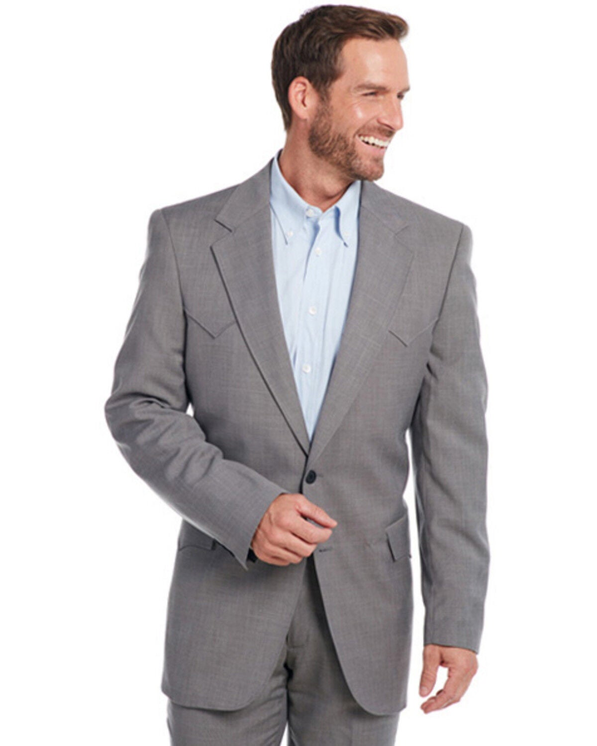 Circle S Men's Lubbock Sportcoat - Big & Tall, Steel, hi-res