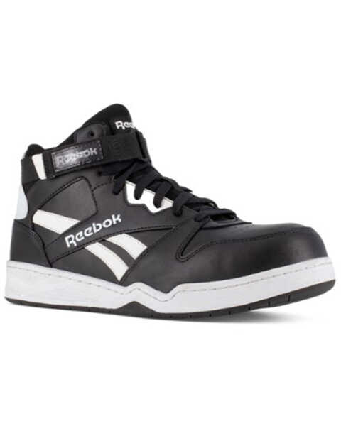 Reebok Men's High Top Work Shoes - Composite Toe, Black/white, hi-res