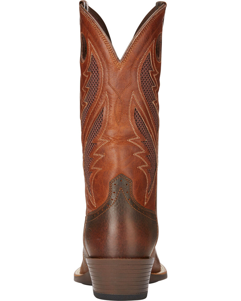 Ariat Men's VentTEK Roughstock Cowboy Boots - Square Toe, Brown, hi-res