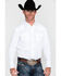 Image #1 - Gibson Men's Solid Long Sleeve Pearl Snap Western Shirt , White, hi-res