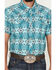 Image #3 - Rock & Roll Denim Men's TEK Southwestern Print Short Sleeve Snap Western Shirt, Cream, hi-res