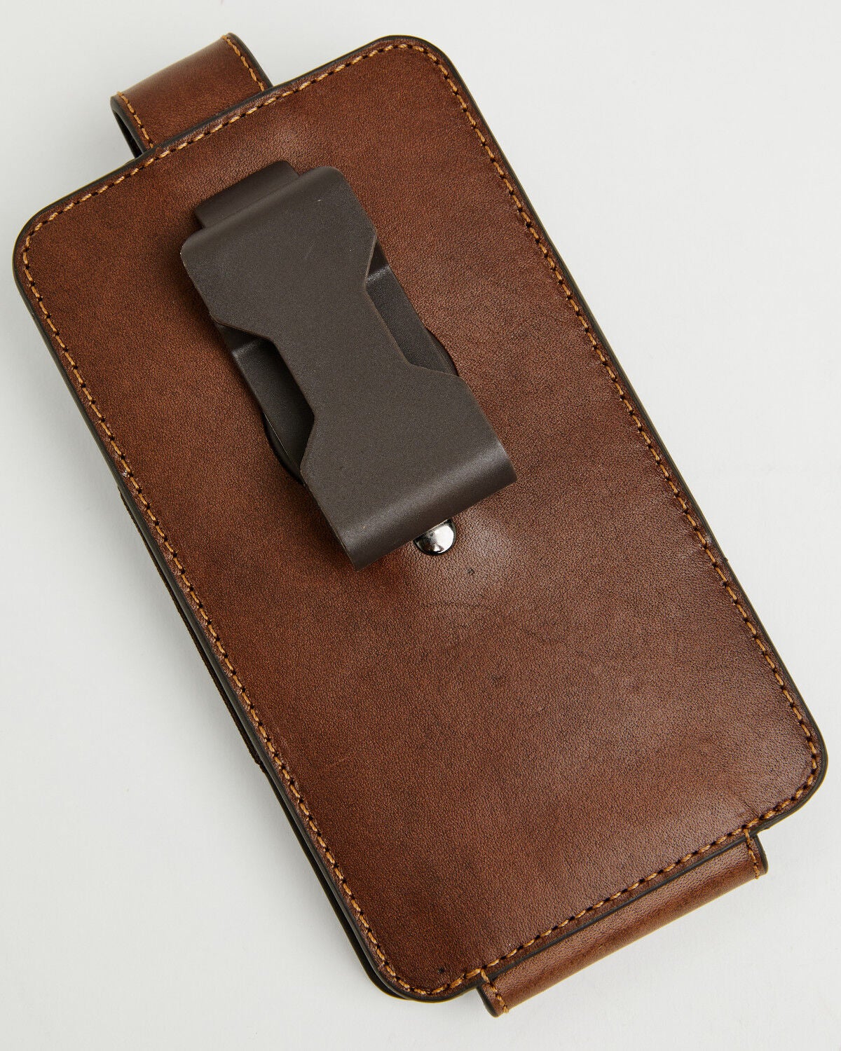 Image #2 - Cody James Men's Prescott Tooled Leather Concho Cell Phone Case, Brown, hi-res