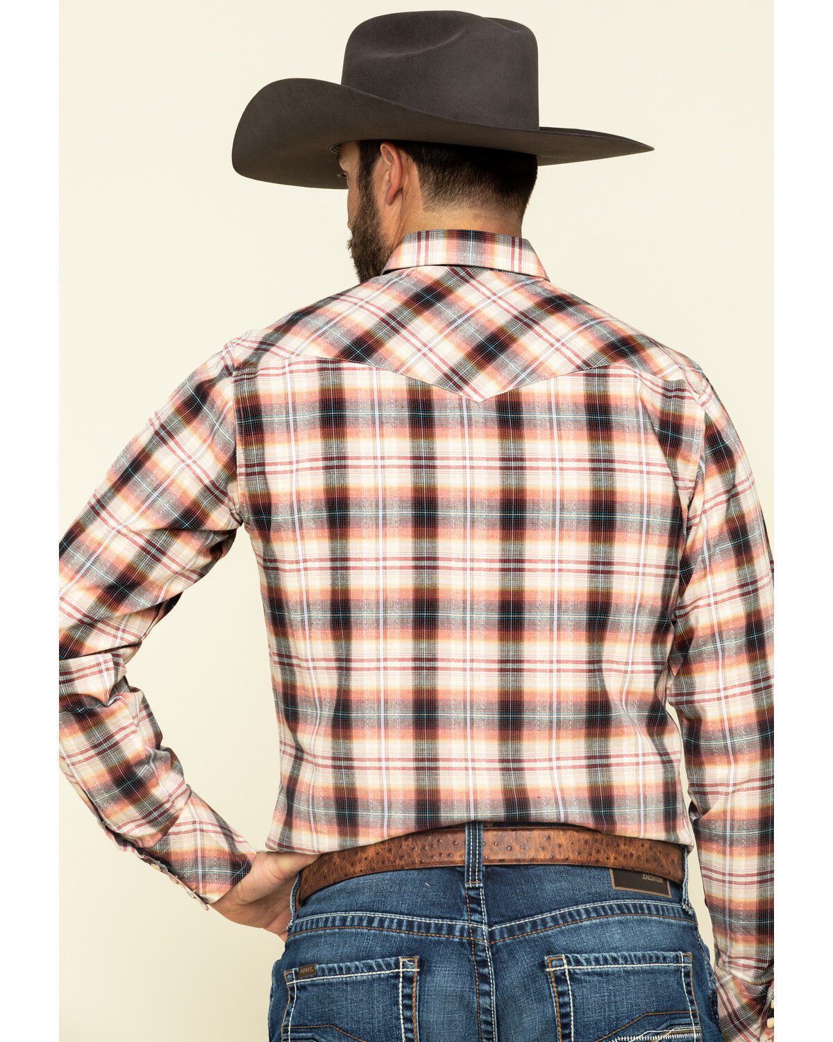 Image #2 - Roper Men's West Made Multi Rope Plaid Long Sleeve Western Shirt, , hi-res