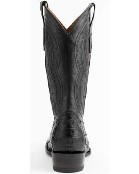 Ferrini Men's Dakota Belly Caiman Western Boots - Round Toe, Black, hi-res