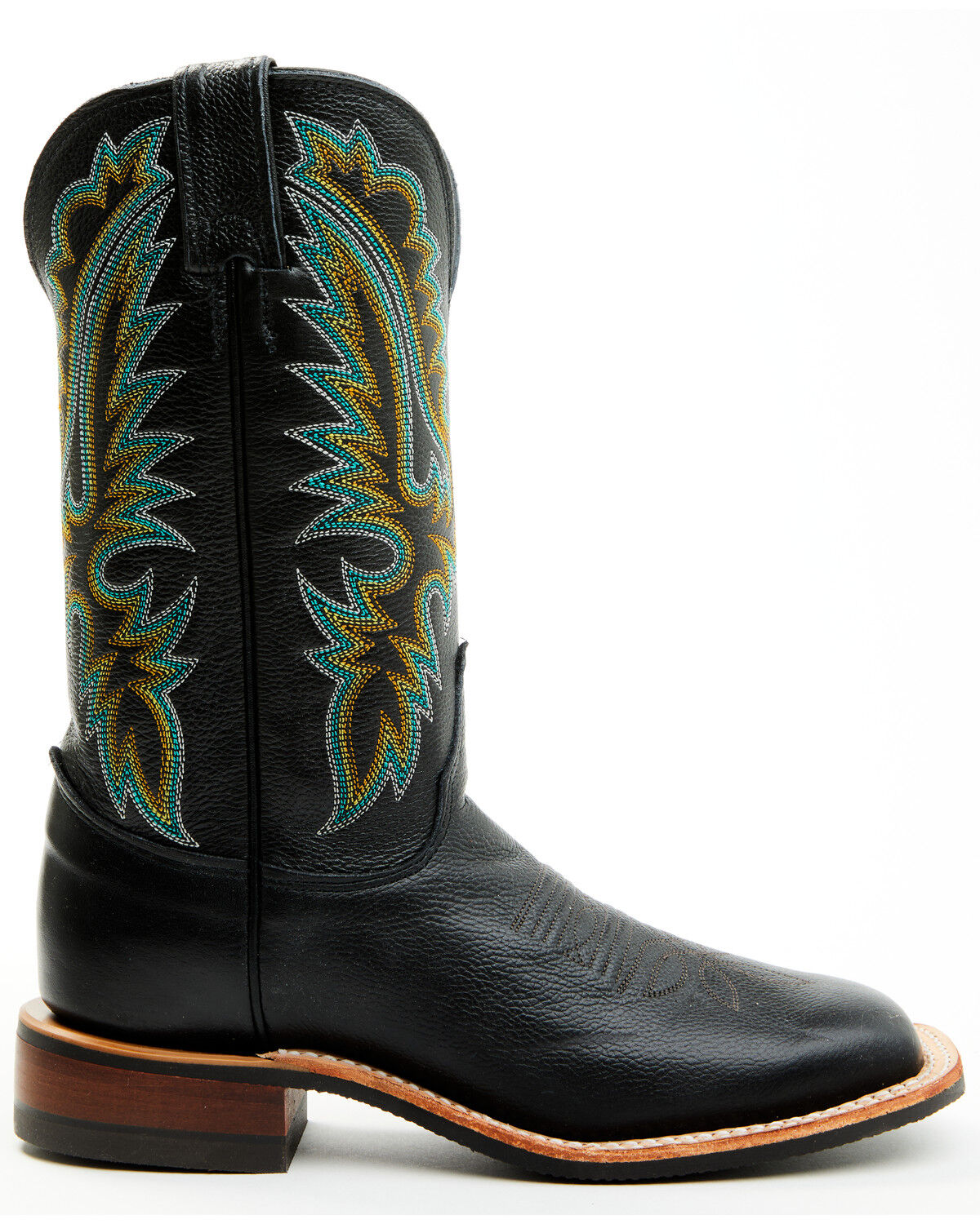 Image #2 - Justin Women's Shay Performance Western Boots - Broad Square Toe, Black, hi-res