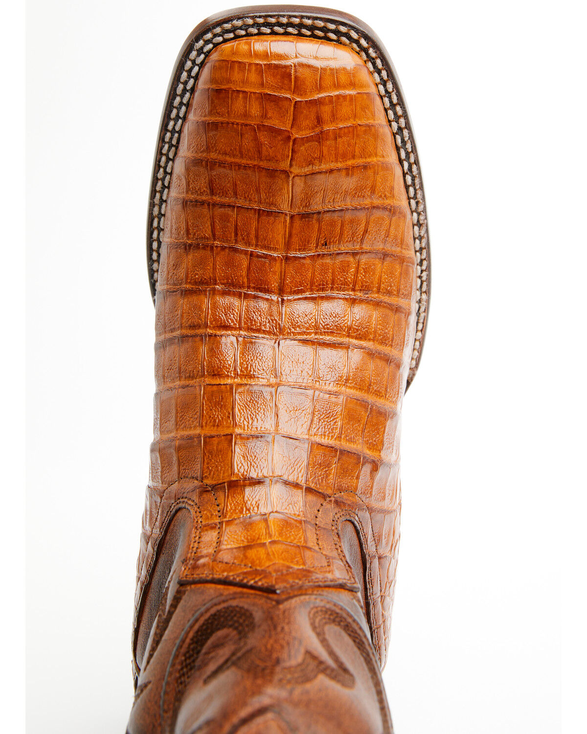 Image #6 - Cody James Black 1978® Men's The Hayward Exotic Caiman Belly Western Boots - Broad Square Toe, Cognac, hi-res