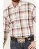 Image #3 - Cinch Men's Plaid Print Long Sleeve Button-Down Western Shirt, White, hi-res