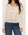 Image #3 - Shyanne Women's Solid Lace Long Sleeve Shirt, Off White, hi-res