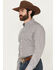 Image #2 - Cinch Men's Geo Print Long Sleeve Button-Down Western Shirt, White, hi-res