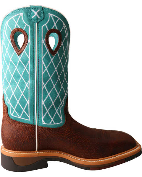 Image #2 - Twisted X Men's Lite Western Work Boots - Soft Toe, Brown, hi-res