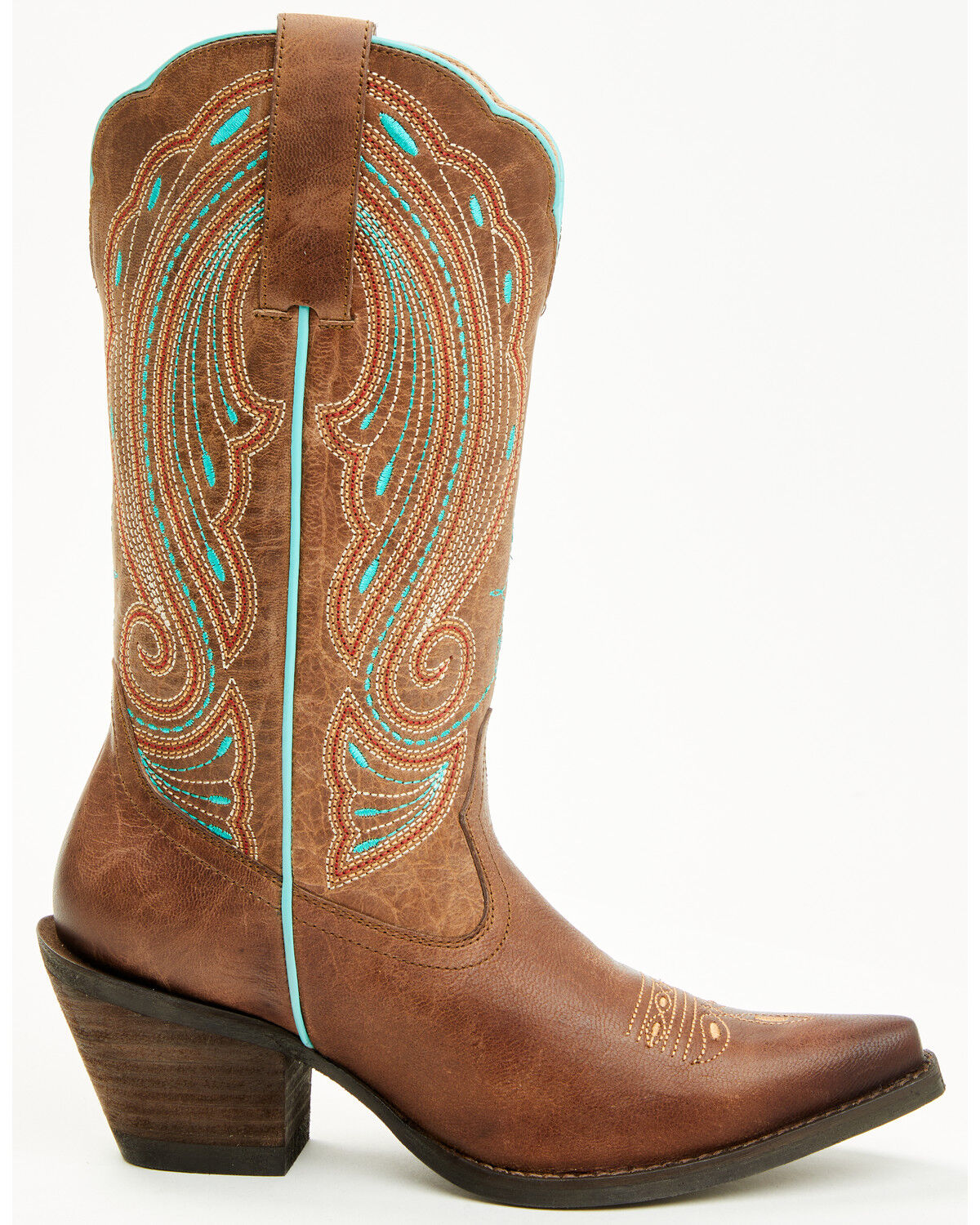 Image #2 - Shyanne Women's Telma Performance Western Boots - Snip Toe, Brown, hi-res