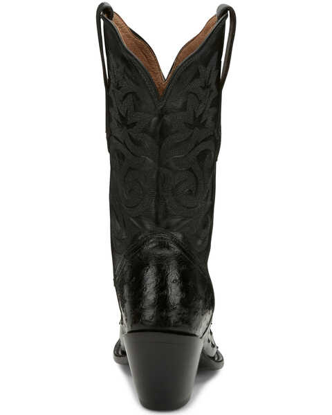 Image #4 - Tony Lama Women's Black Mindy Hermosa Full Quill Ostrich Western Boots - Snip Toe, , hi-res
