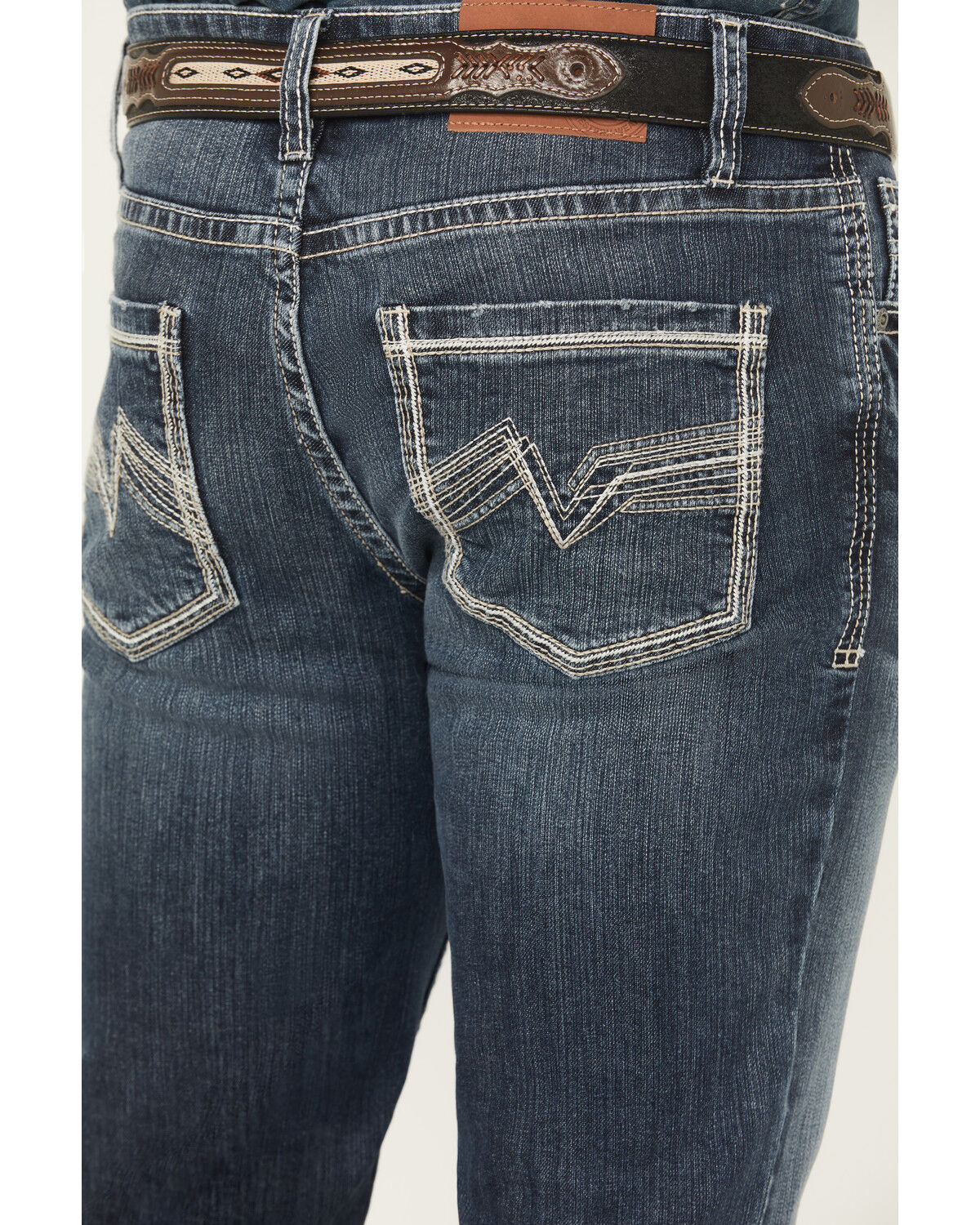Image #4 - Cody James Men's Dark Wash Slim Bootcut Stretch Denim Jeans, Dark Wash, hi-res