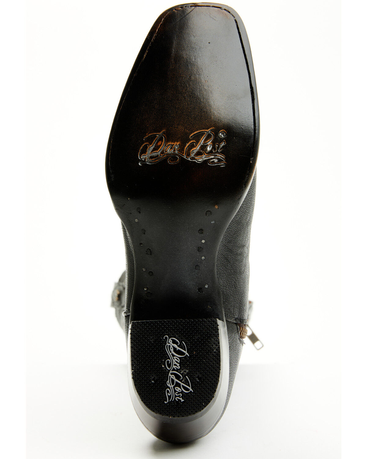 Image #7 - Dan Post Women's Whispering Wind Tall Western Boots - Square Toe, Black, hi-res
