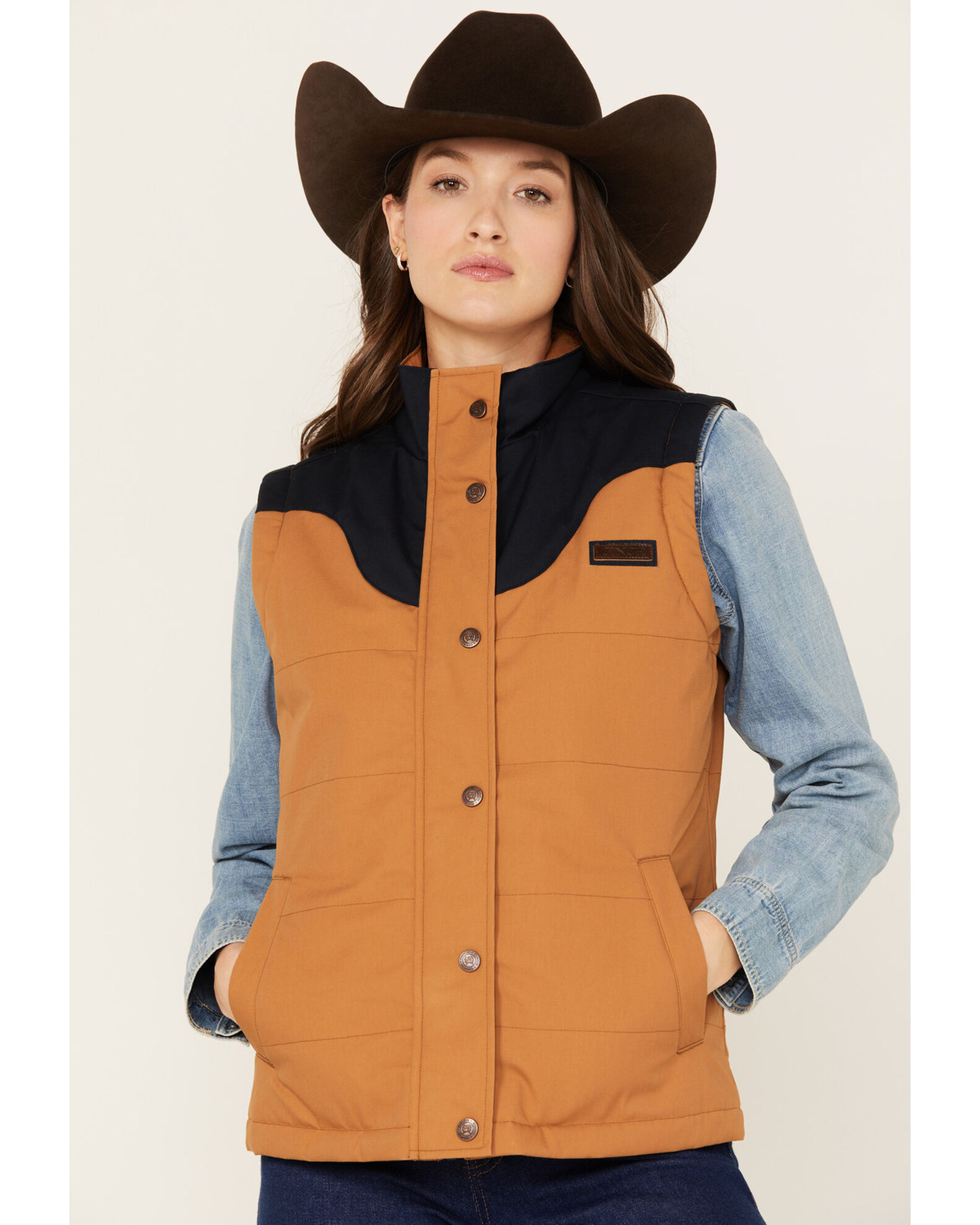 Cinch Women s Concealed Carry Canvas Vest Country Outfitter
