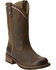 Ariat Women's Unbridled Roper Boots - Round Toe, Dark Brown, hi-res