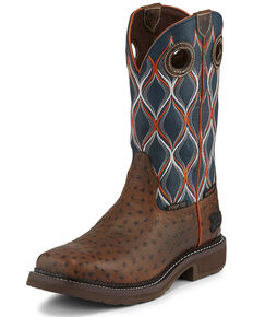 Justin Women's Tarana Chocolate Western Work Boots - Composite Toe, Brown, hi-res