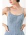 Image #3 - Flying Tomato Women's Cloud Ninette Denim Midi Dress, Light Wash, hi-res