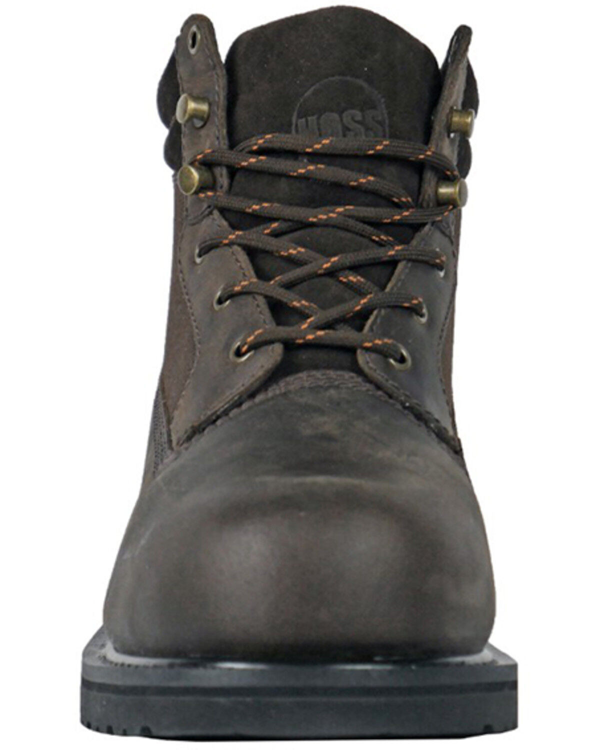 Image #4 - Hoss Men's Scout 6" Lace-Up Work Boots - Steel Toe, Brown, hi-res