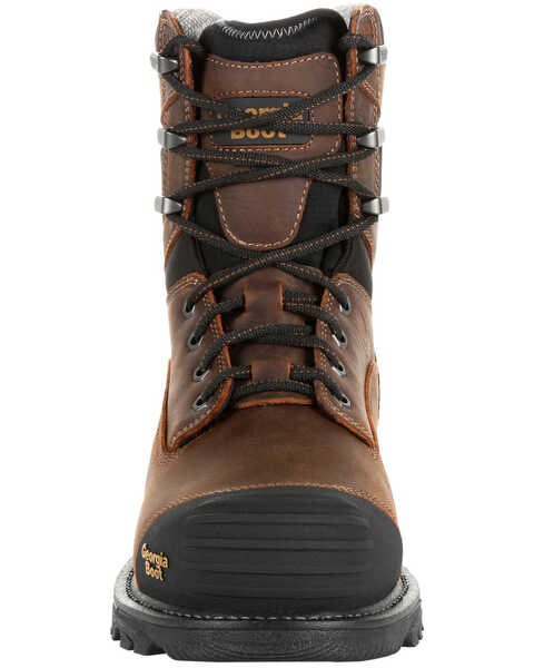Image #5 - Georgia Boot Men's Rumbler Waterproof Work Boots - Composite Toe, Black/brown, hi-res