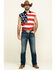 Image #6 - Cody James Men's American Flag Bubba Sleeveless Western Shirt , Red, hi-res