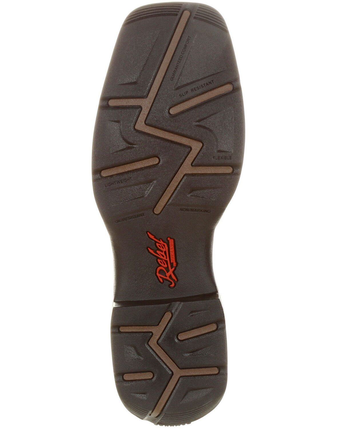 Image #7 - Durango Men's Rebel Pull On Western Boots - Broad Square Toe, Brown, hi-res