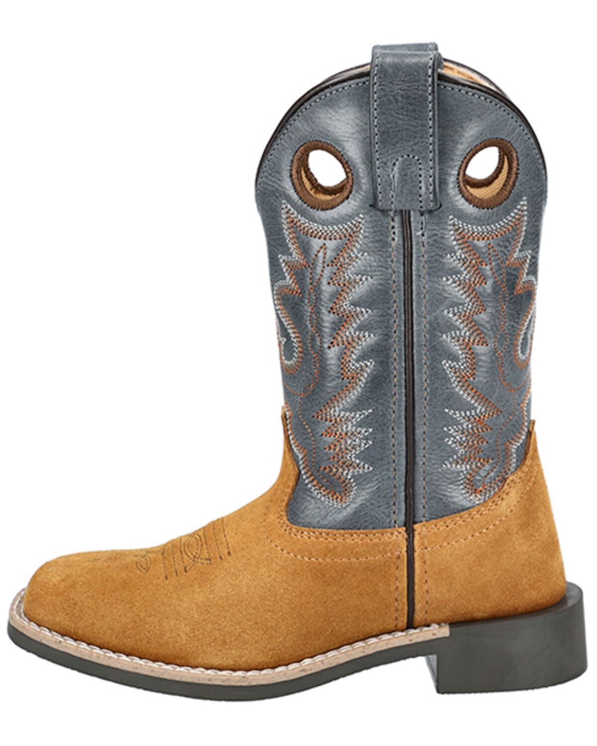 Image #3 - Smoky Mountain Boys' Tex Western Boots - Broad Square Toe, Tan, hi-res