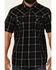 Image #3 - Moonshine Spirit Men's Exclusive Plaid Print Short Sleeve Snap Western Shirt, Black, hi-res