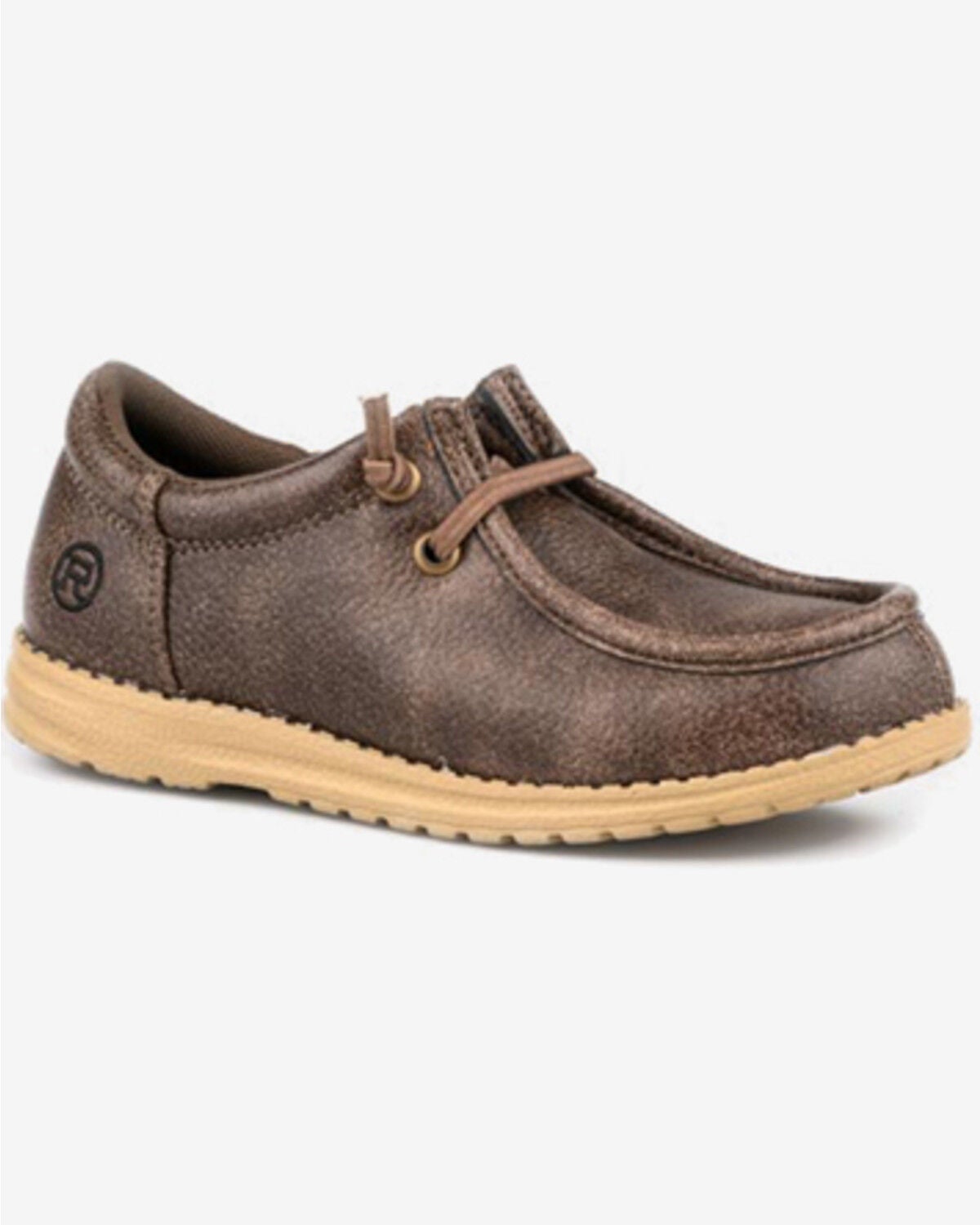 Image #1 - Roper Little Boys' Hang Loose Casual Shoes - Moc Toe, Brown, hi-res
