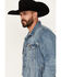 Image #3 - Ariat Men's Roby Denim Trucker Jacket, Medium Wash, hi-res