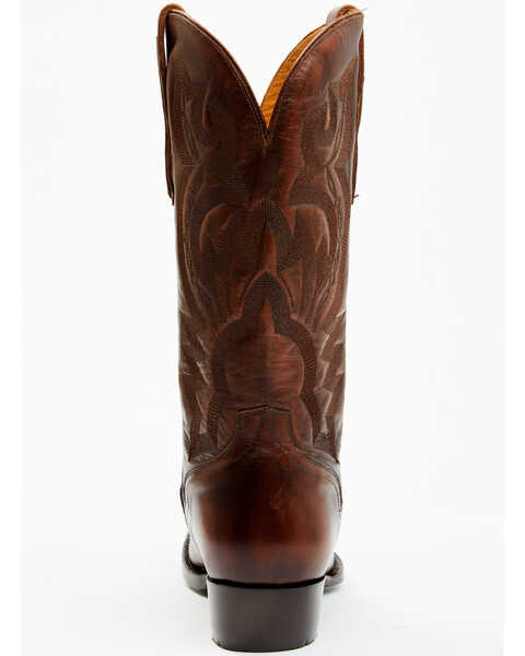 Image #5 - El Dorado Men's Calf Leather Western Boots - Square Toe, Tan, hi-res