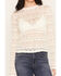 Image #3 - Rock & Roll Denim Women's Lace Ruffle Long Sleeve Top, Cream, hi-res