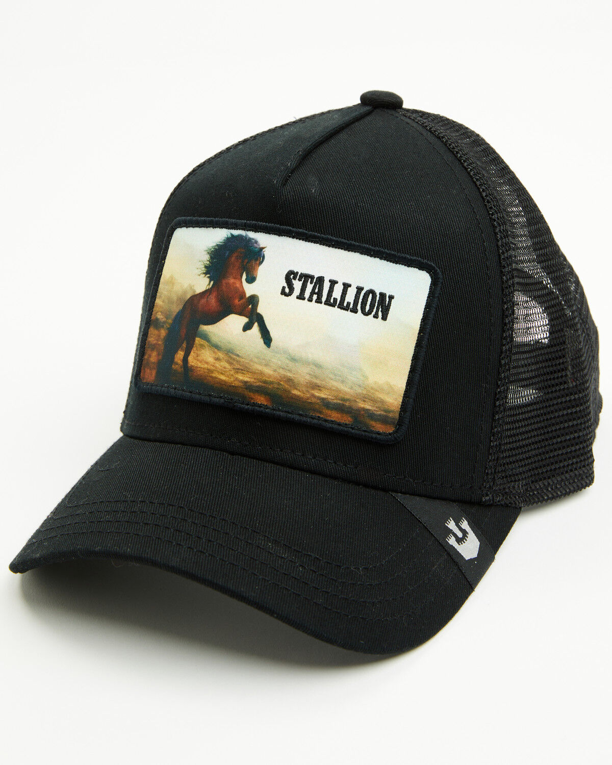 Image #1 - Goorin Bros Men's Boot Barn Exclusive Stallion Ball Cap, Black, hi-res