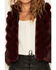 Image #3 - Cripple Creek Women's Faux Fur Zip-Up Vest, Red, hi-res