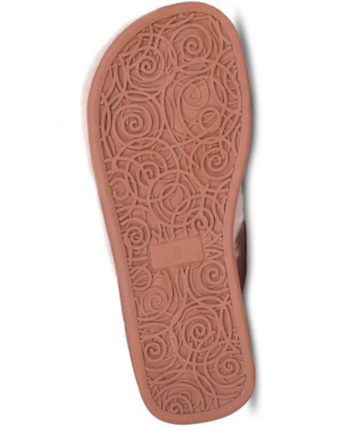 Image #6 - Cloud Nine Women's Sheepskin Lined Flip Flops, Chestnut, hi-res