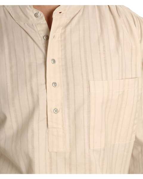 Image #2 - Rangewear by Scully Men's Lightweight Railroader Long Sleeve Western Shirt , Natural, hi-res