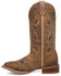 Image #3 - Laredo Women's Lottie Performance Western Boots - Broad Square Toe, Sand, hi-res