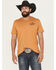Image #2 - Rock & Roll Denim Men's Logo Short Sleeve Graphic T-Shirt, Gold, hi-res
