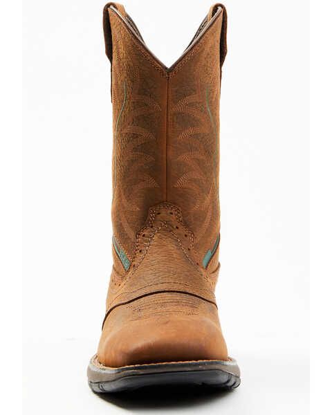 Image #4 - Brothers and Sons Men's Lite Performance Western Boots - Broad Square Toe , Brown, hi-res