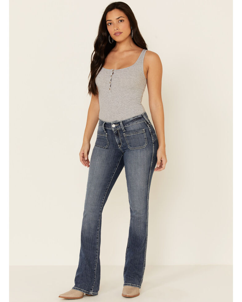 Ariat Women's Nautalis Bootcut Jeans, Blue, hi-res