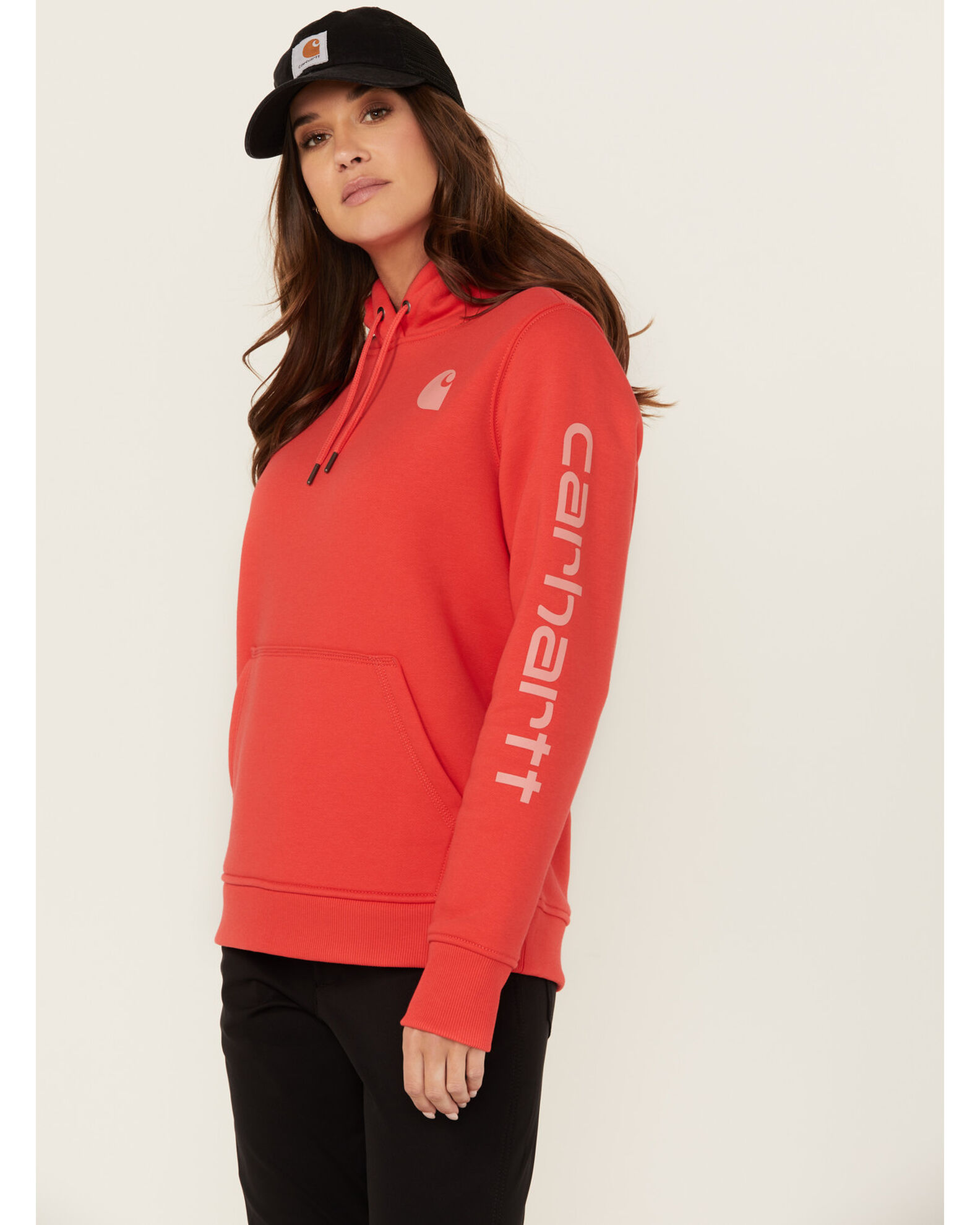 Carhartt Women s Relaxed Fit Midweight Logo Graphic Hoodie Country Outfitter