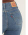 Image #4 - Levi's Women's 725 Medium Wash High Rise Bootcut Stretch Denim Jeans, Medium Wash, hi-res