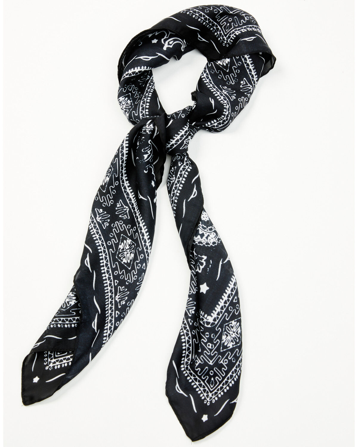 Image #2 - Idyllwind Women's Jennie Bandana Print Wild Rag, Black, hi-res