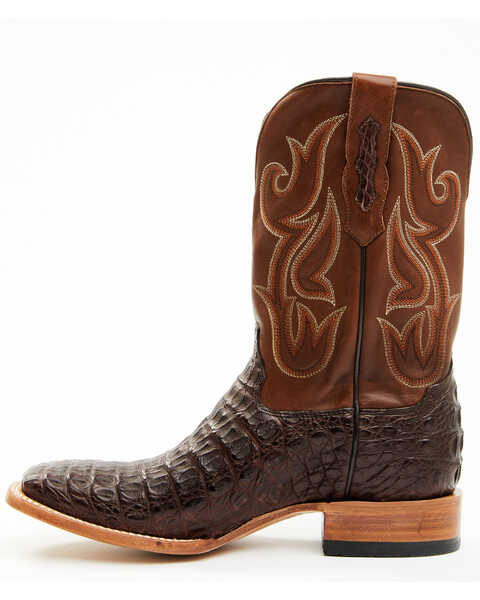Image #3 - Cody James Men's Exotic Caiman Western Boots - Broad Square Toe, Brown, hi-res