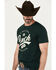 Image #2 - Cinch Men's Western Tradition Short Sleeve Graphic T-Shirt, Dark Green, hi-res