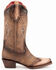 Image #2 - Ferrini Women's Madison Tooled Western Boots - Snip Toe, , hi-res