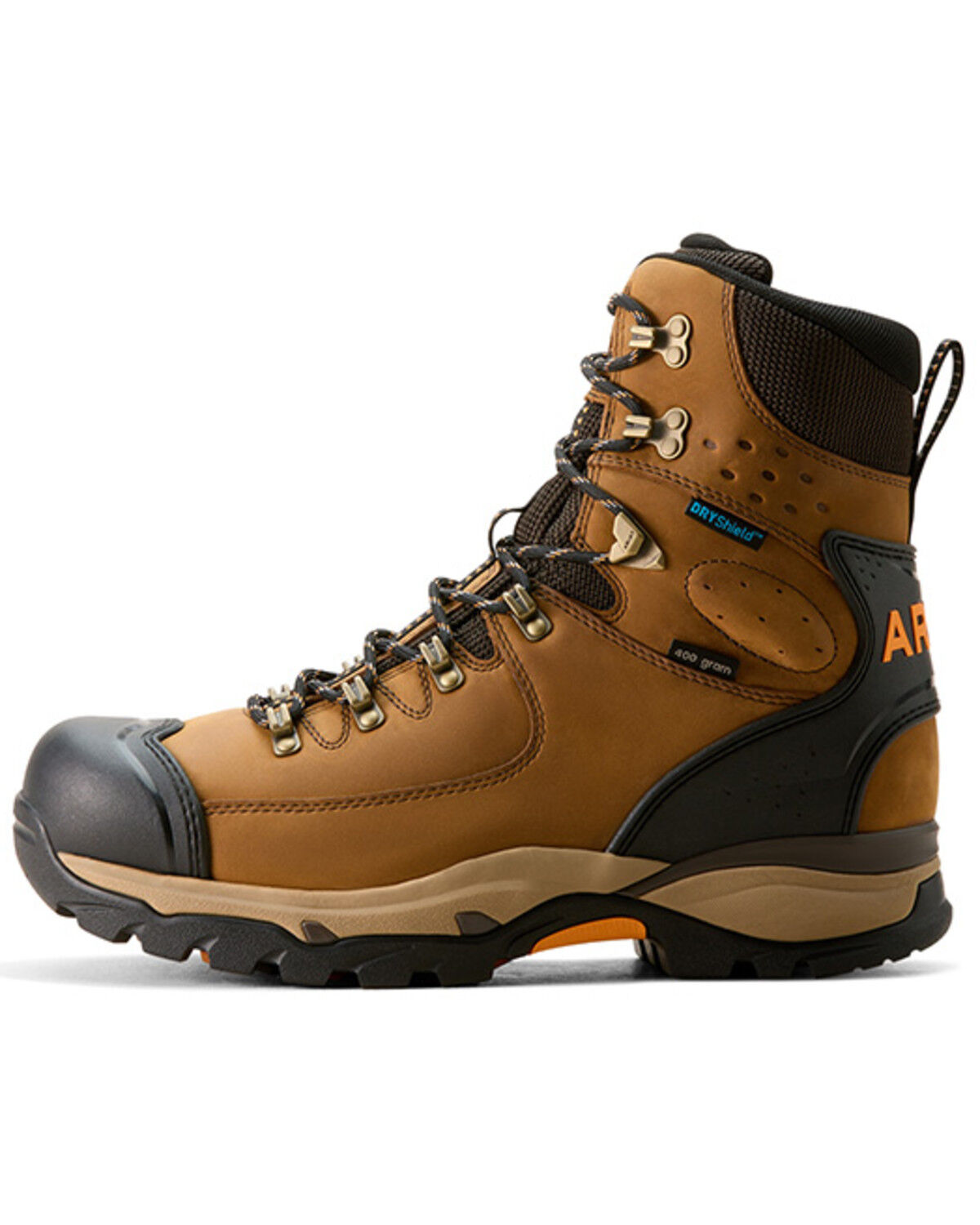 Image #2 - Ariat Men's 8" Endeavor Waterproof Work Boots - Soft Toe, Brown, hi-res
