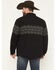 Image #4 - Cody James Men's Southwestern Border Print Sherpa Lined Flannel Shirt Jacket, Black, hi-res