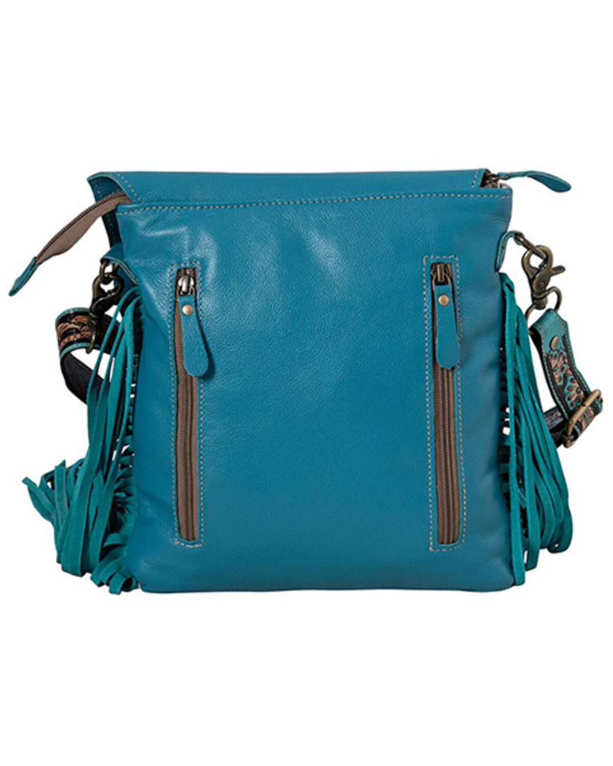 Image #3 - Myra Bag Women's Braynette Prairie Concealed Carry Crossbody Bag, Turquoise, hi-res