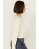 Image #2 - Cleo + Wolf Women's Asher Flocked Cropped Pullover , Cream, hi-res